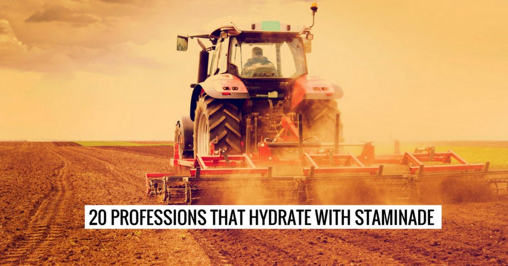 blog post for 20 professions that hydrate with staminade