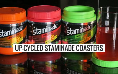 Up-Cycled Staminade Coasters