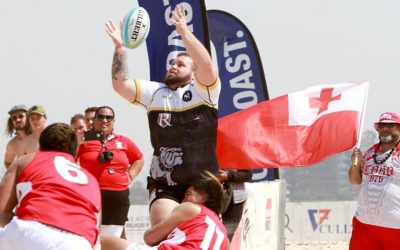 Beach Rugby with Leigh Ireland