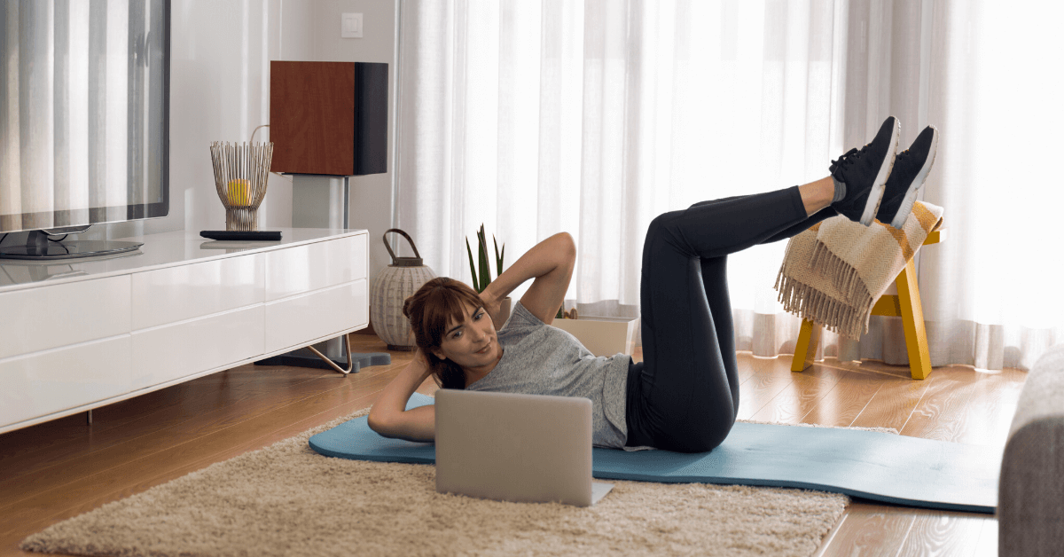 online exercise class at home 